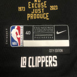 Clippers LEONARD #2 Black City Edition NBA Jerseys