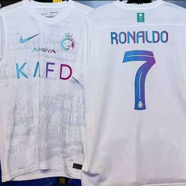 RONALDO #7 Al Al Nassr Third White Fans Soccer Jersey 2023/24 ★★