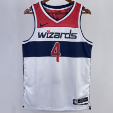 2023/24 Wizards WESTBROOK #4 White Home NBA Jerseys
