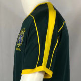 1998 Brazil GK Dark Green Retro Soccer Jersey