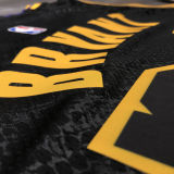 LA Lakers Bryant #24 Black Snake NBA Jerseys Hot Pressed