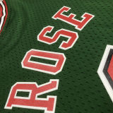 2008/09 Bulls ROSE #1 Retro Green NBA Jerseys热压
