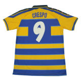 1999-00 Parma Home Yellow Retro Soccer Jersey
