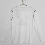 2017/18 RM Home White Retro Long Sleeve Soccer Jersey