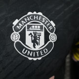 2024 M Utd x Love Unites Black Player Version Jersey