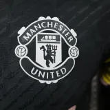 2024 M Utd x Love Unites Black Player Version Jersey