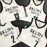2021 Nets IRVING #11 City Edition White NBA Jerseys Hot Pressed