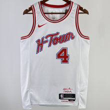 2023/24 Rockets GREEN #4 White City Edition NBA Jerseys
