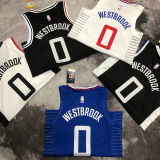 Clippers WESTBROOK #0 White NBA Jerseys