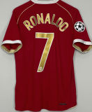 RONALDO #7 M Utd Home Retro Jersey 2006/07 (Have UCL Patch 带1个欧冠球 UCL Font 欧冠字体 ) ★★
