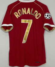 RONALDO #7 M Utd Home Retro Jersey 2006/07 (Have UCL Patch 带1个欧冠球 UCL Font 欧冠字体 ) ★★