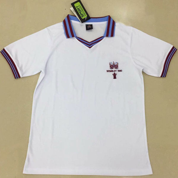1980 West Ham White Retro Soccer Jersey