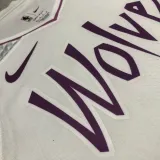 Timberwolves ROSE #25 White Pink NBA Jerseys
