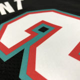 Grizzlies Morant #12 Black NBA Jerseys Hot Pressed