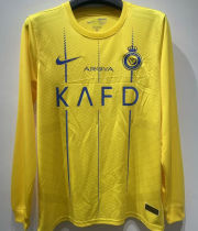 2023/24 Al Nassr Home Yellow Fans Long Sleeve Jersey