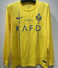 2023/24 Al Nassr Home Yellow Fans Long Sleeve Jersey