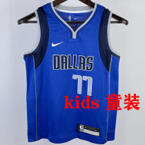 Mavericks DOECIC #77 Blue Kids NBA Jersey 热压