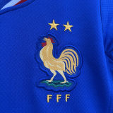 2024/25 France Home Blue Kids Soccer Jersey