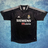 2004/05 RM Away Black Retro Soccer Jersey