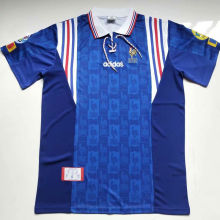 1996 France Home Blue Retro Soccer Jersey