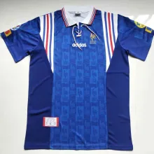 1996 France Home Blue Retro Soccer Jersey