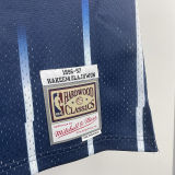 1996/97 Rockets OLAJUWON #34 Blue Retro NBA Jerseys 热压
