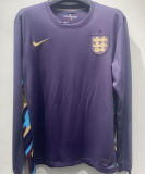 2024/25 England Away Long Sleeve Soccer Jersey