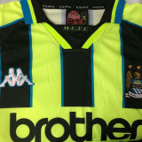 1998/99 Man City Green Retro Soccer Jersey