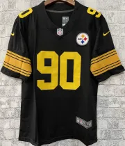 Men's Pittsburgh Steelers WATT # 90 Black NFL Jersey 钢人