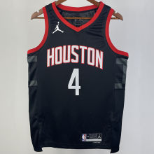 2023/24 Rockets GREEN #4 Black NBA Jerseys