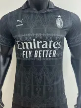 2023/24 AC Milan x PUMA x Pleasures 4Th Black Player Version Jersey