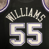 2001/02 Kings WILLIAMS #55 Black Retro NBA Jerseys 热压