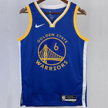 2023/24 Warriors YOUNG #6 Blue NBA Jerseys