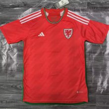 2022/23 Wales Home Red Fans Soccer Jersey