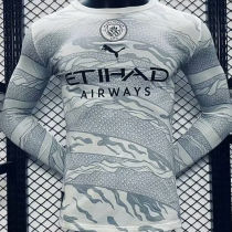 2024 Man City Chinese Dragon Year Player Version Long Sleeve Jersey