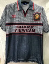 1995/96 M Utd Away Black Retro Soccer Jersey