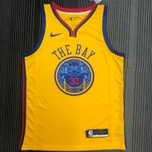 2018 Warriors CURRY #30 The Bay NBA Jerseys Hot Pressed