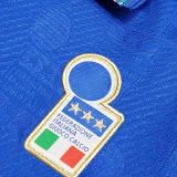 1994 Italy Home Blue Retro Soccer Jersey