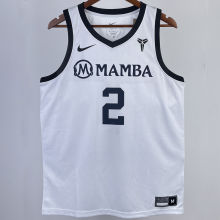 2023/24 Lakers GIGI #2 White NBA Jerseys
