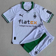 2023/24 Monchengladbach Home White Kids Soccer Jersey