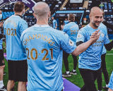 2021/22 Man City 1:1 Quality Home Blue Fans Soccer Jersey