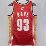 2003/04 Cleveland BAPE×M&N #93 Red NBA Jerseys
