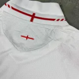 2006 England Home White Retro Soccer Jersey