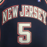 2006/07 Nets KIDD #5 Retro Dark Blue NBA Jerseys热压