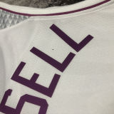 Timberwolves RUSSELL #0 White Pink NBA Jerseys