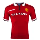 1998-1999 M Utd Home Retro Soccer Jersey Shirt