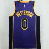 Lakers WETBROOK #0 Blue NBA Jerseys