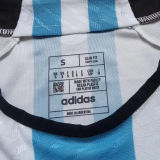 2022/23 Argentina Home Player Version Soccer Jersey (3 Stars 3星)