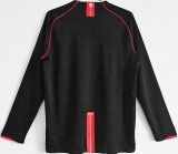 2007-08 M Utd Away Black Long Sleeve Retro Soccer Jersey