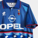 1995/96 AC Milan Away Blue Retro Soccer Jersey